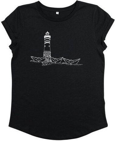 ilovemixtapes Papierhafen Leuchturm Frauen T-Shirt aus Bio-Baumwolle