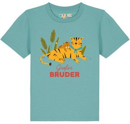watabout.kids T-Shirt Kinder Tiger Großer Bruder