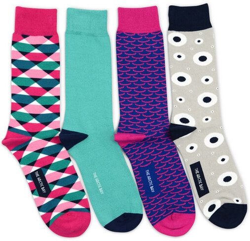 The Arctic Bay Hygge Socken Geschenkbox (4 Paar Socken) – Extra Warm, Weich & Doppelfaden-Qualität – Für Langlebige Wohl...