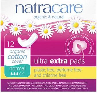 Natracare Ultra Extra Damenbinden Normal mit Flügel
