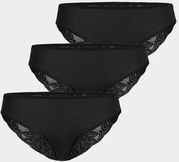 erlich textil Sophie im 3er Pack Slip mit Spitze aus weichem Modal, made in Europe