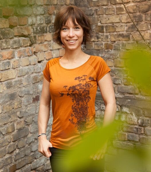 päfjes Pflanzen Kolibri V2 - Fair gehandeltes Tencel Frauen T-Shirt