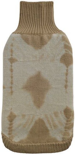 Wooliie Gold Vibe – Handgefertigter Hundepullover aus 100 % Merinowolle, glatt gestrickt & pflanzlich gefärbt