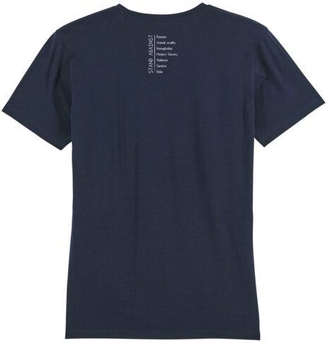 Human Family Bio Herren V-Neck T-Shirt "Chill - Against"