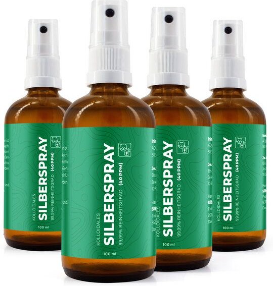 Silberkraft Kolloidales Silberspray 100 ml - Spray zur Wundheilung - für Haustiere
