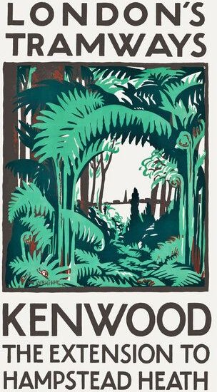 Photocircle Poster / Leinwandbild - London's Tramways - Kenwood, The Extension To Hampstead Heath