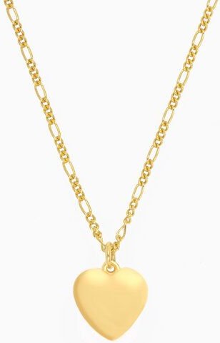 Paeoni Colors Herzkette aus 18k Gold Vermeil, 925 Sterling Silber