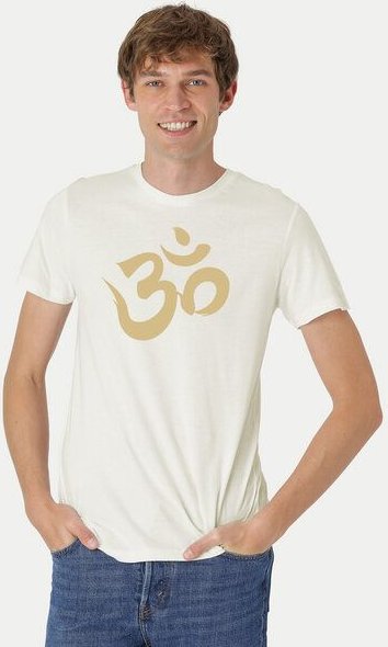 Peaces.bio - handbedruckte Biomode Fit T-Shirt "Om" Herren