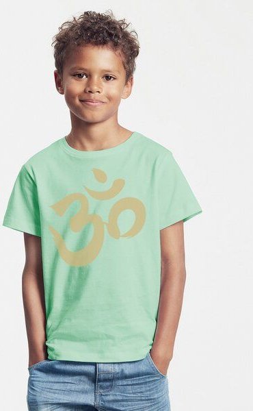 Peaces.bio - handbedruckte Biomode Bio-Kinder T-Shirt Om
