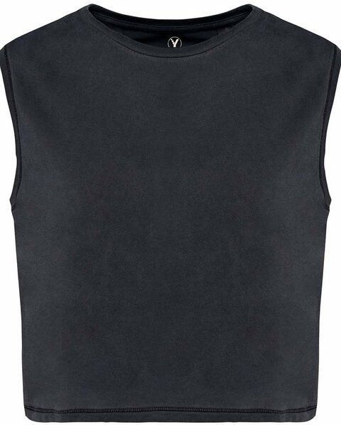 YTWOO Ärmelloses Damen-Crop-T-Shirt aus Bio-Baumwolle