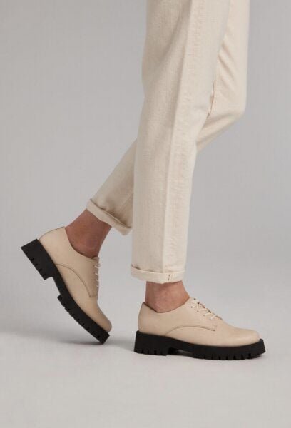 Addition Sustainable Apparel Halbschuhe aus Bio-Leder - Lace all black