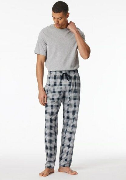 Thumbnail - Schiesser Hose lang | Bio-Baumwolle | kariert