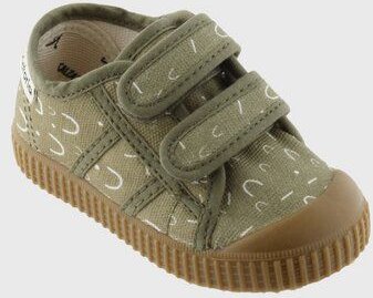 Victoria vegane bedruckte Kinder-Klett-Sneaker – Basket de Lona