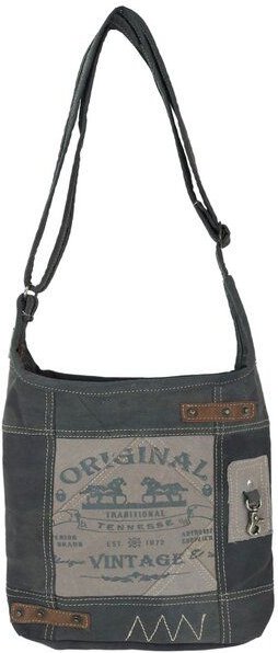 Sunsa Hobo Tasche schwarze Umhängetasche Damen Handtasche Canvas Schultertasche