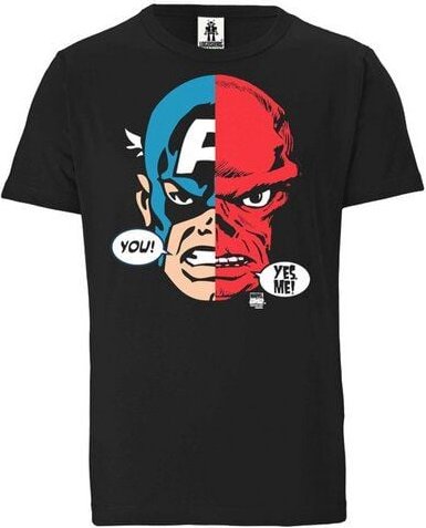 LOGOSH!RT LOGOSHIRT - Marvel - Captain America - Red Skull - Bio T-Shirt