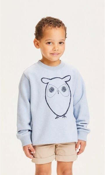 KnowledgeCotton Apparel KnowledgeCotton Kinder Sweatshirt Owl reine Bio-Baumwolle