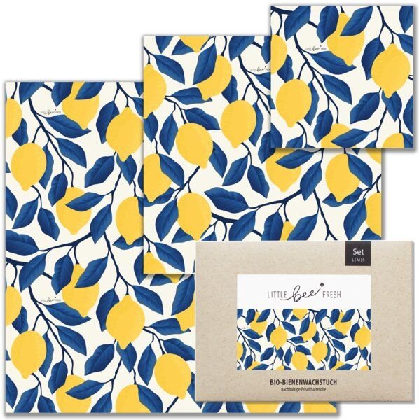 little bee fresh Bio-Bienenwachstuch "Starter-Set" 3er