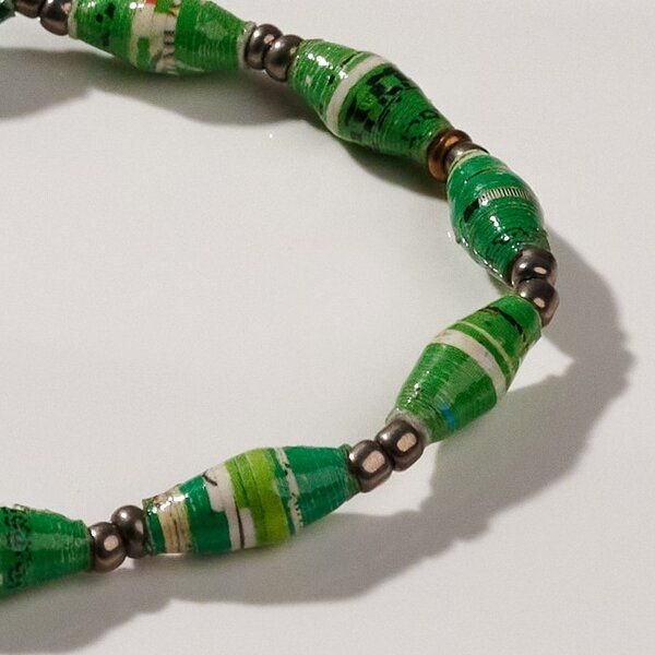 PEARLS OF AFRICA Filigranes Armband aus Papierperlen "ACHOLI" recycelt