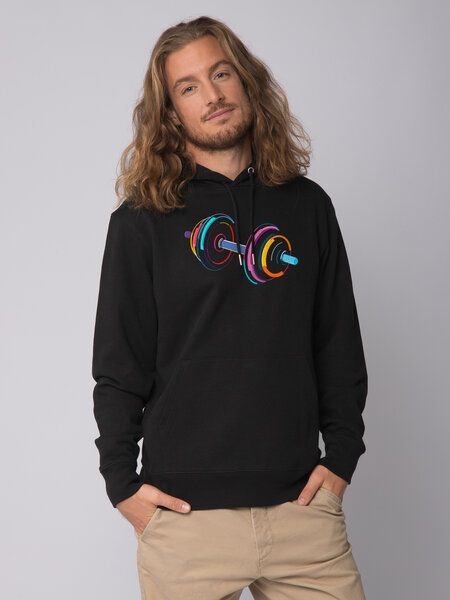 watapparel Hoodie Unisex 80s Hantel