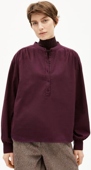 Thumbnail - ARMEDANGELS EFINARAA BRUSHED Damen Longsleeve aus Bio-Baumwolle