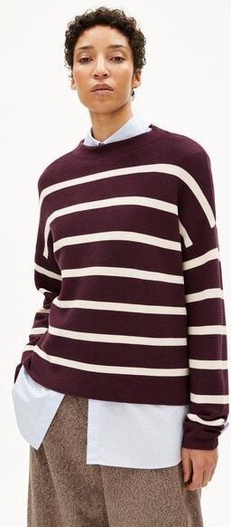 ARMEDANGELS MERINAA STRIPES - Damen Pullover aus Bio-Baumwolle