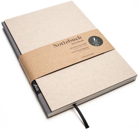 tyyp Design-Notizbuch A5 100 % Recyclingpapier „BerlinBook“
