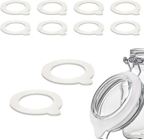 mikken 10 Einkochringe für Bügelverschlussgläser / WECK-Gläser aus Naturkautschuk