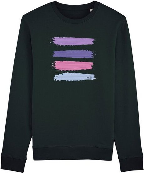 Human Family Bio Unisex Rundhals-Sweatshirt - "Araise - Acryl Stripes"