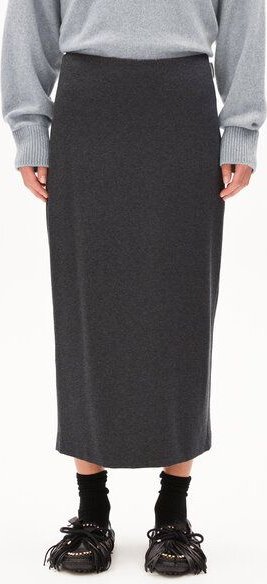 Thumbnail - ARMEDANGELS PATINAA Damen Jerseyrock aus LENZING ECOVERO Viskose Mix