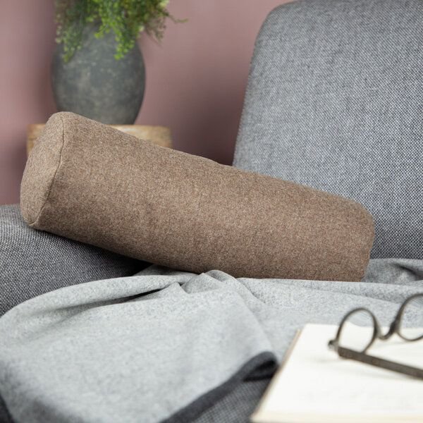 nahtur-design Nackenrolle mit leichtem Lodenbezug | Naturfüllung