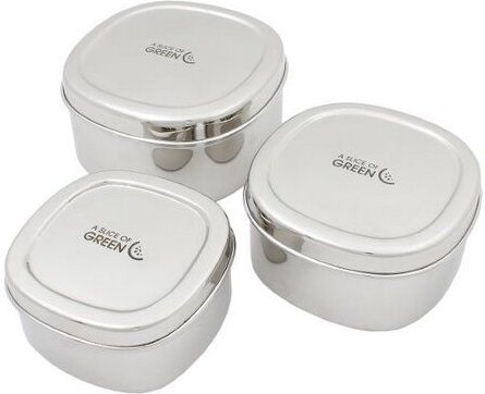 A Slice of Green Edelstahlbehälter - 3er Set