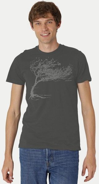 Peaces.bio - handbedruckte Biomode Bio-Herren-T-Shirt "Windy Tree"