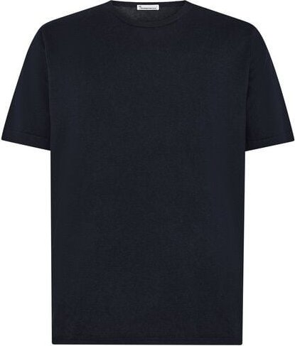 KnowledgeCotton Apparel Gestricktes T-Shirt aus Bio-Baumwolle und Kaschmir