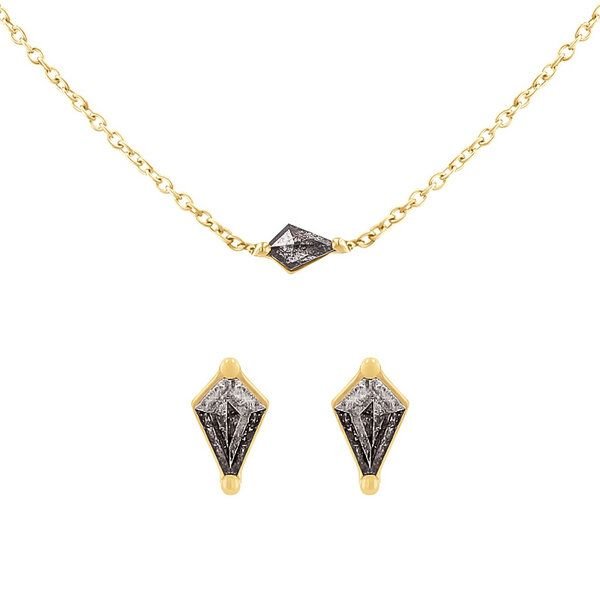 Eppi Schmuckset mit Salt and Pepper Diamanten Elny