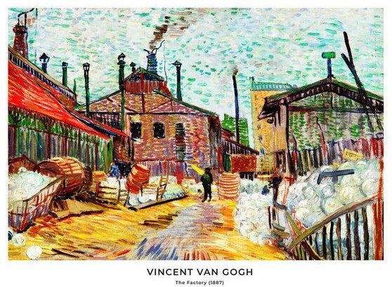 Photocircle Poster / Leinwandbild - Vincent Van Gogh: Die Fabrik