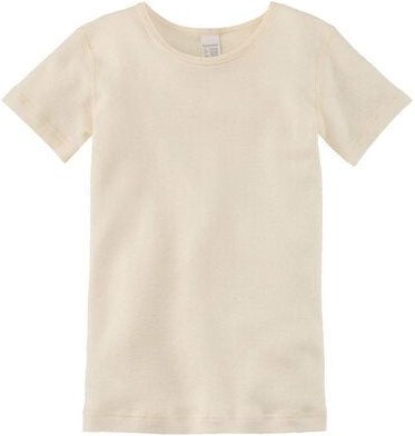 hessnatur Kurzarmshirt aus Bio-Baumwolle mit Bio-Schurwolle und Seide
