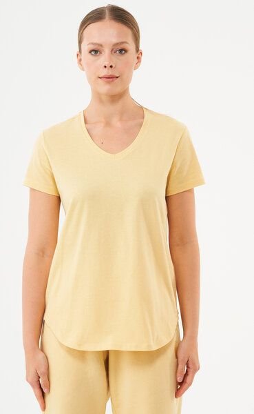 ORGANICATION ESSENTIALS-TUBA- Basic T-Shirt aus Bio-Baumwolle mit V-Ausschnitt