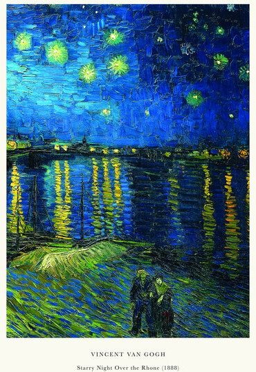 Photocircle Poster / Leinwandbild - Vincent van Gogh - Sternennacht über der Rhone