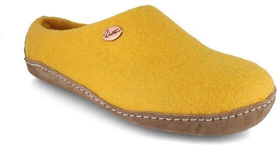 WoolFit Barfuß-Hausschuhe „Footprint“ hand-gefilzt, extra weich & flexibel