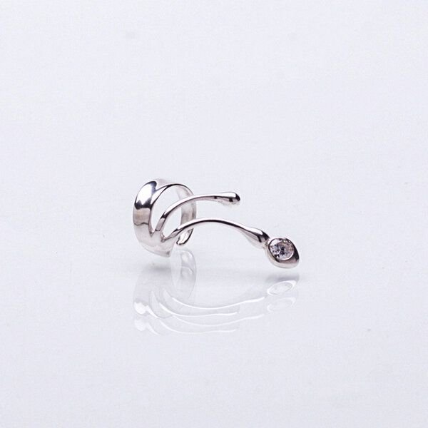 Nella & Sina Ohrring | Kleine Sina + Kristall | Silber, Gold, Rosegold Vermeil