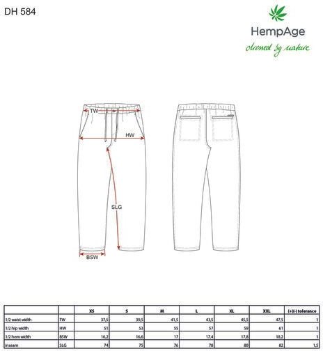 HempAge Unisex Hanf Hosen