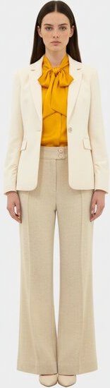 Aline Celi Marlenehose aus Bio-Baumwolle mit Leinen