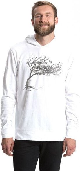 Peaces.bio - handbedruckte Biomode Bio-Jersey-Kapuzensweater Unisex "Windy Tree"
