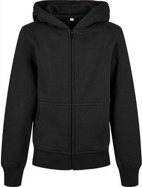 Build Your Brand Kids´ Organic Basic Sweatjacke mit Kapuze