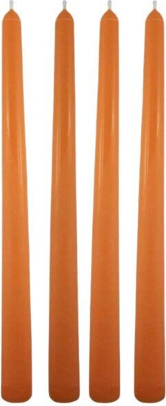 ReineNatur Stabkerzen aus Rapswachs– Leuchterkerzen - 4er Set - H: 24 cm, Ø 2 cm