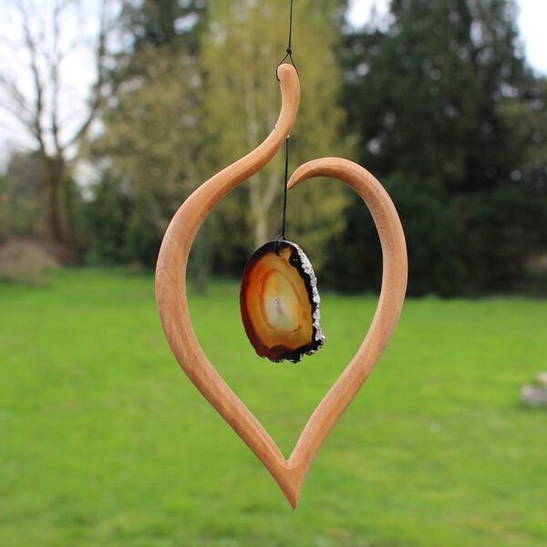 Mitienda Shop Fensterschmuck Lindenblatt - Stein natur