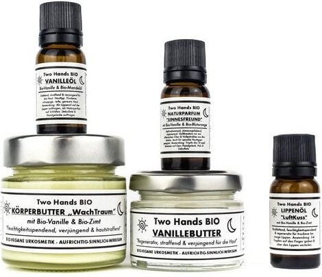 Two Hands BIO Duftpflege-Set „Vanillini“ - Bio-Vegane Urkosmetik