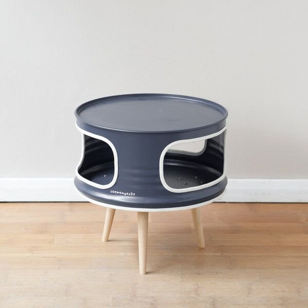 Lockengelöt Little Betty - Deckel ohne Ausguss - Nachttisch l Couchtisch aus kleinem Ölfass