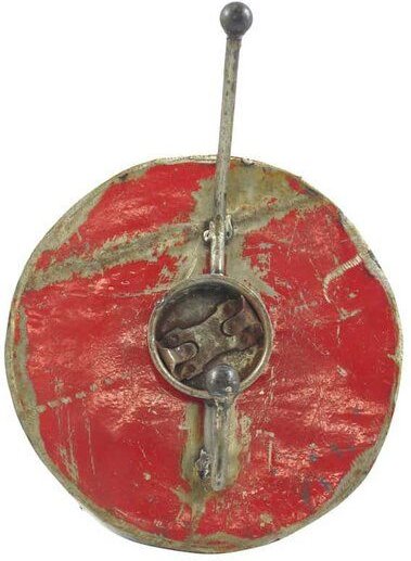 Moogoo Creative Africa Upcycling Ölfass Garderobe - 1fach - Blau & Rot - 20cm