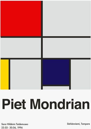 Photocircle Poster / Leinwandbild - Piet Mondrian – Sara Hildénin Taidemuseo